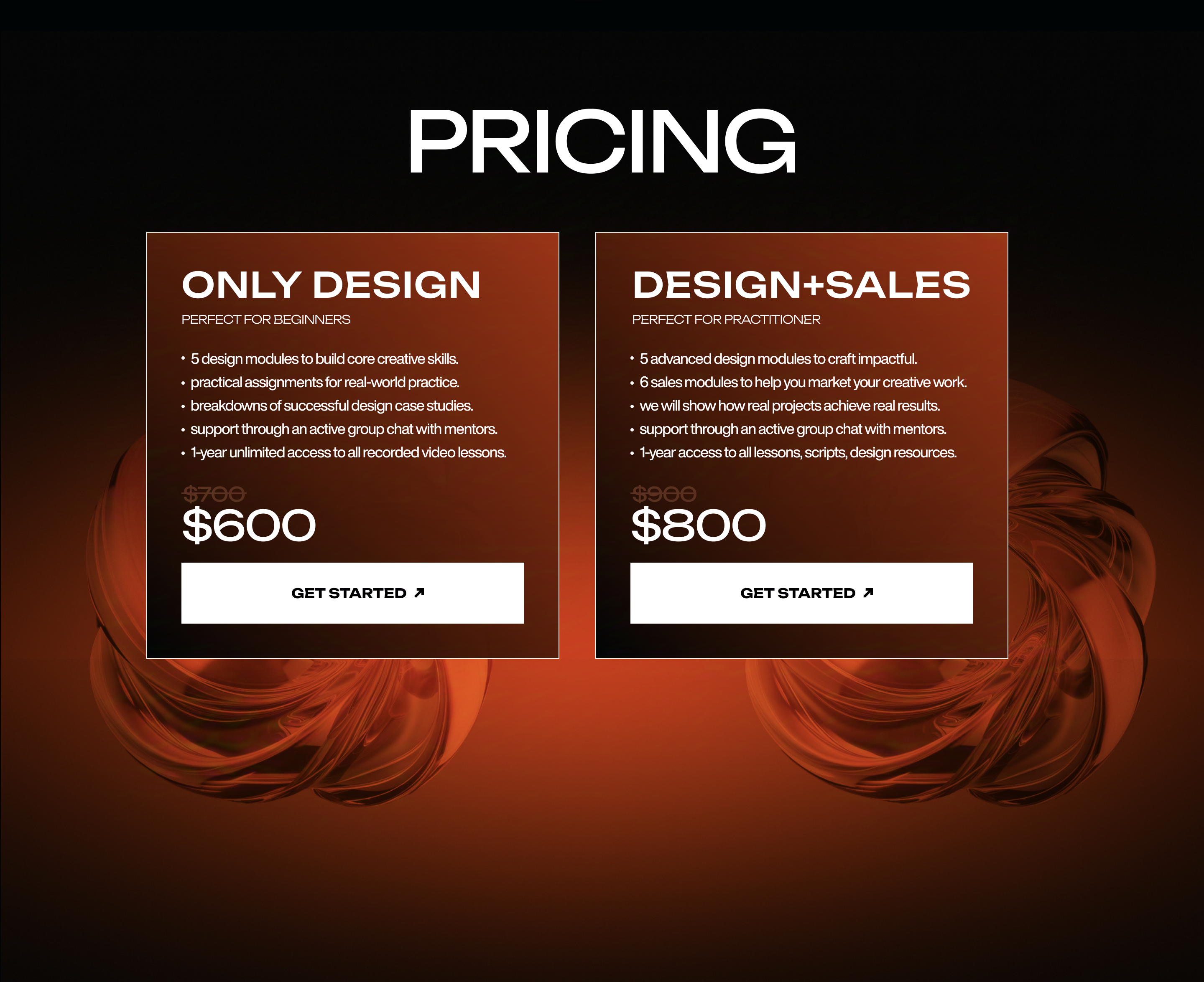 Фото Сайт для інтенсиву з продажів та дизайну