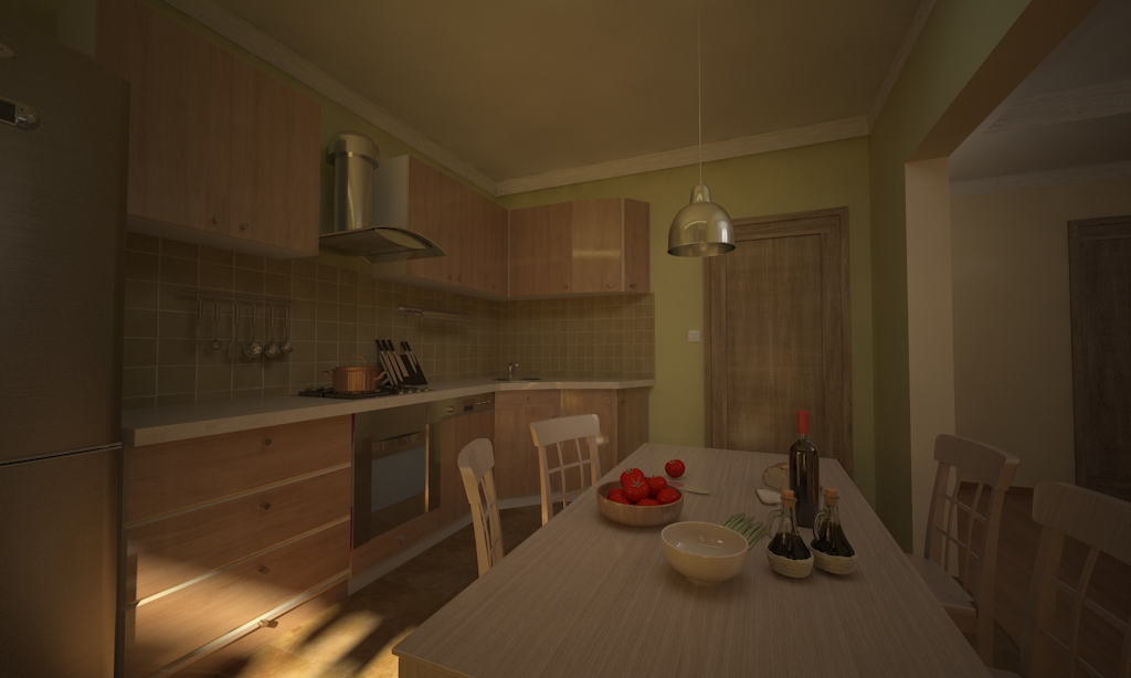 Фото 3d модель кухні