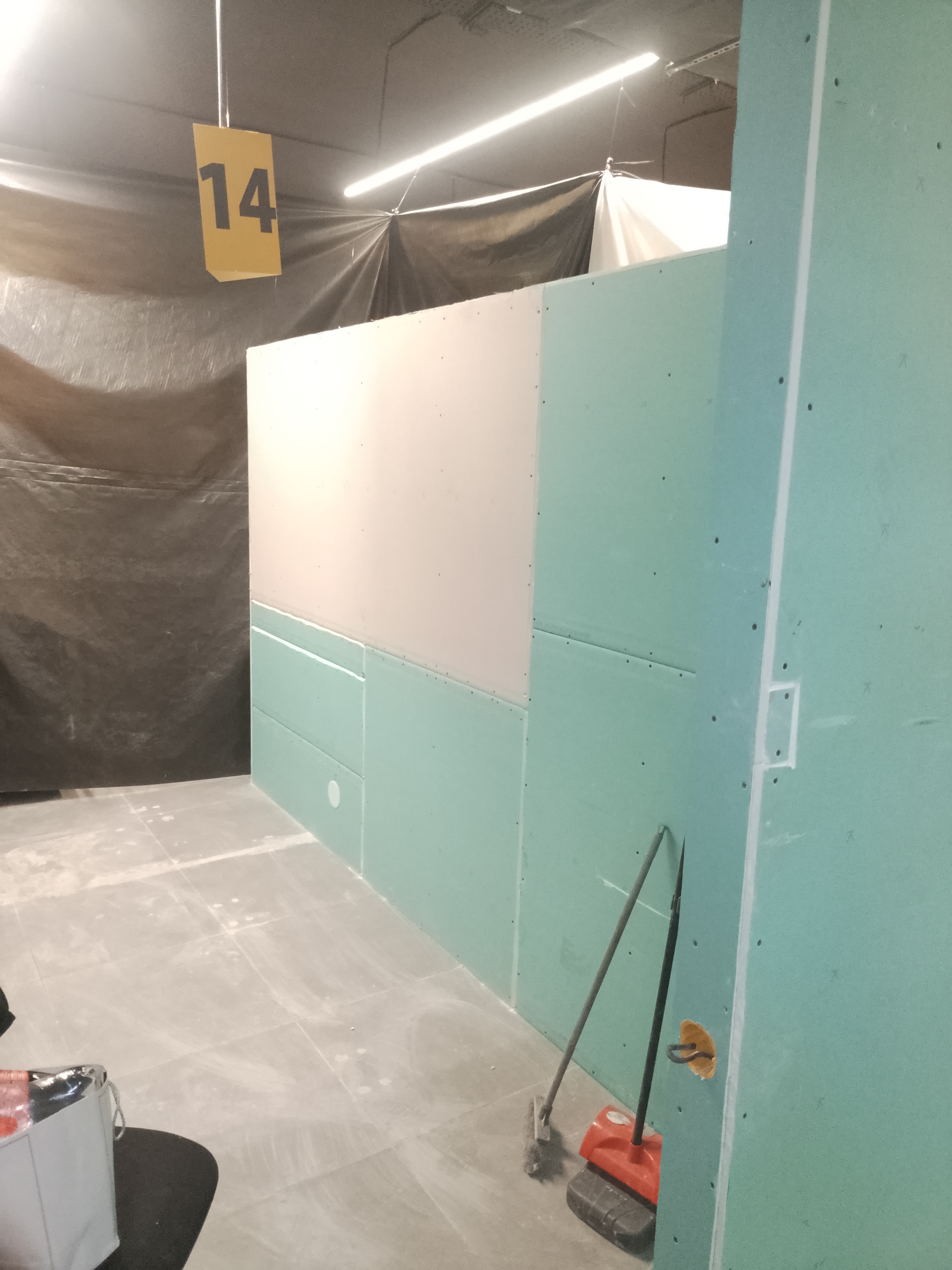 Фото перегородка з гіпсокартону 