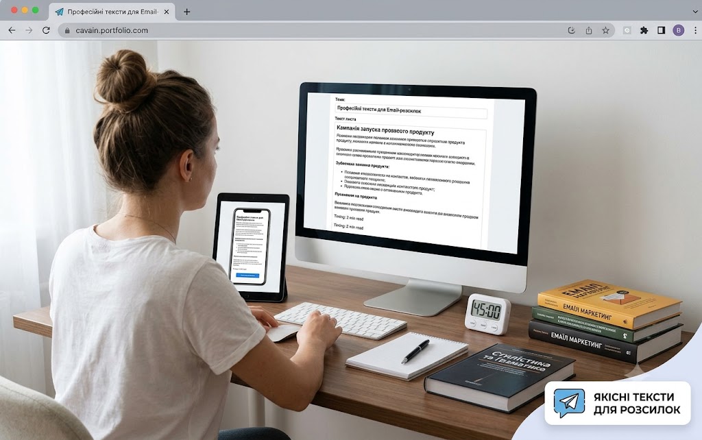 Фото Професійні тексти для Email-розсилок, Viber, Telegram та SMS 1