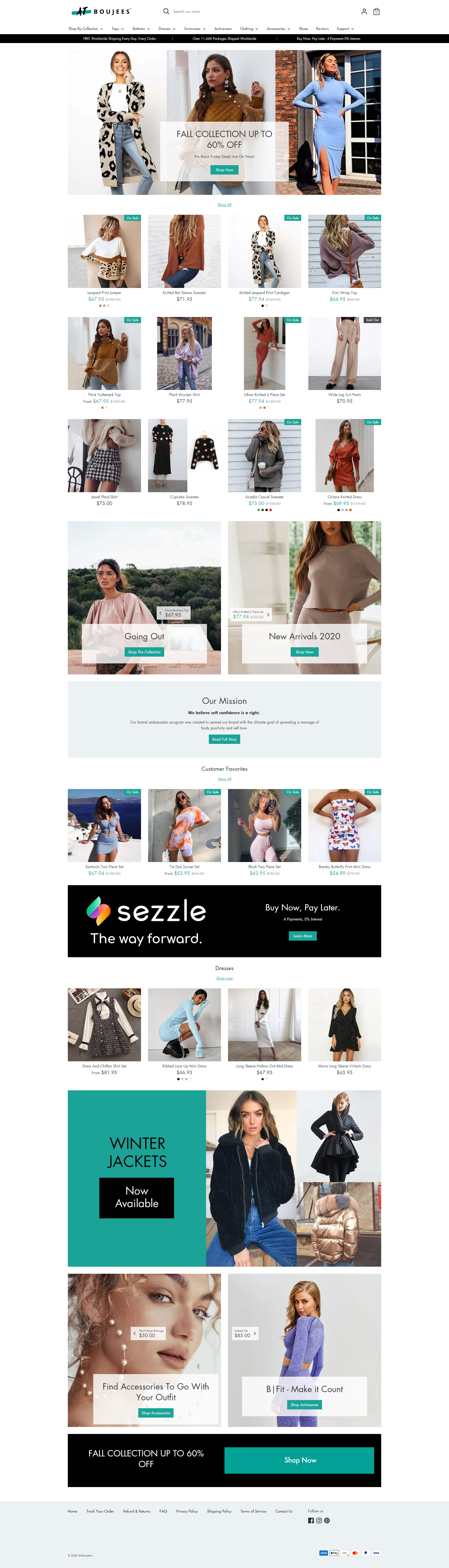 Фото Shopify магазин. Создание дизайна и кастомизация темы магазина. Оптимизация скорости загрузки и SEO. Адрес сайта: https://atboujees.com/