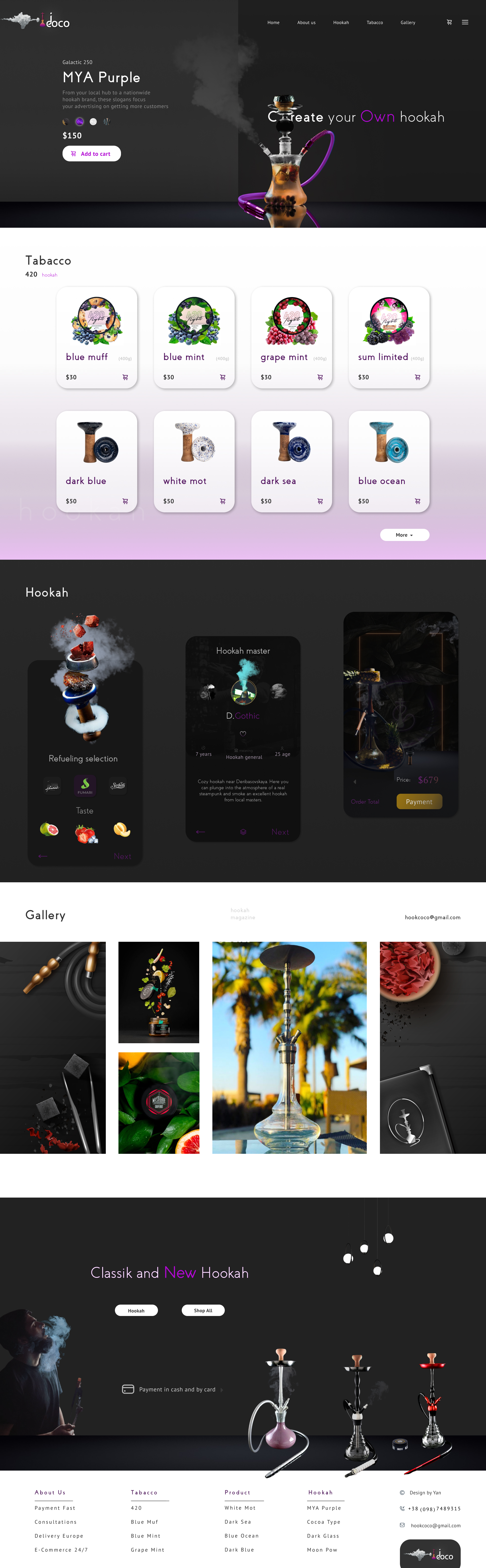 Фото Ui/Ux Кальянная