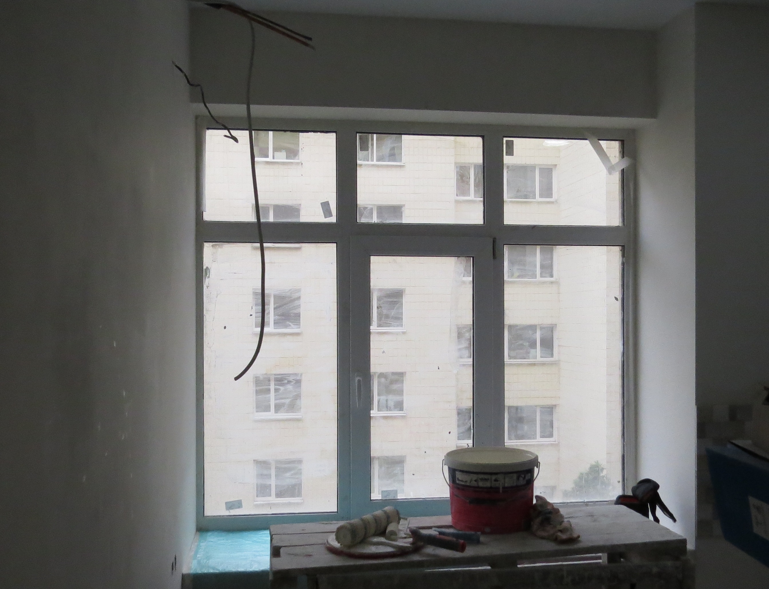 Фото Стены, откосы в промежуточной работе