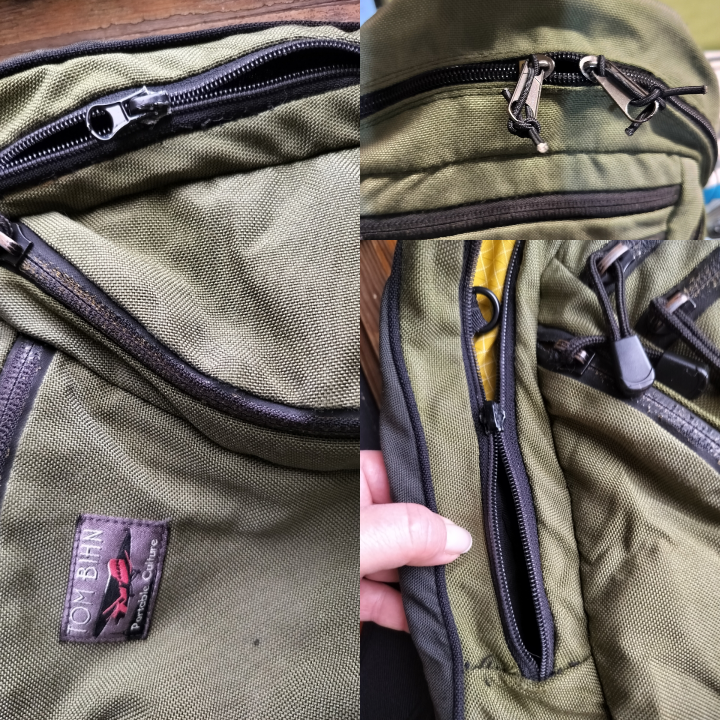 Фото Заміна блискавки та бігунків до неї у рюкзаку з використанням матеріалів майстра