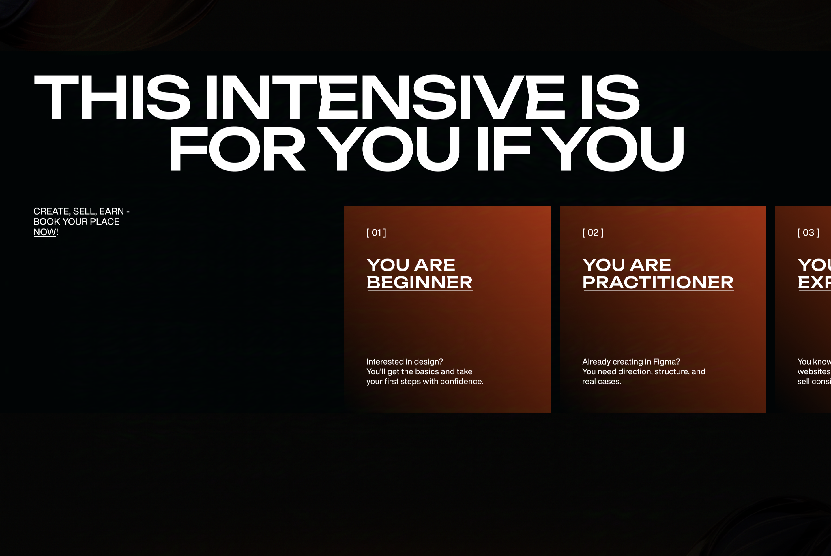 Фото Сайт для інтенсиву з продажів та дизайну