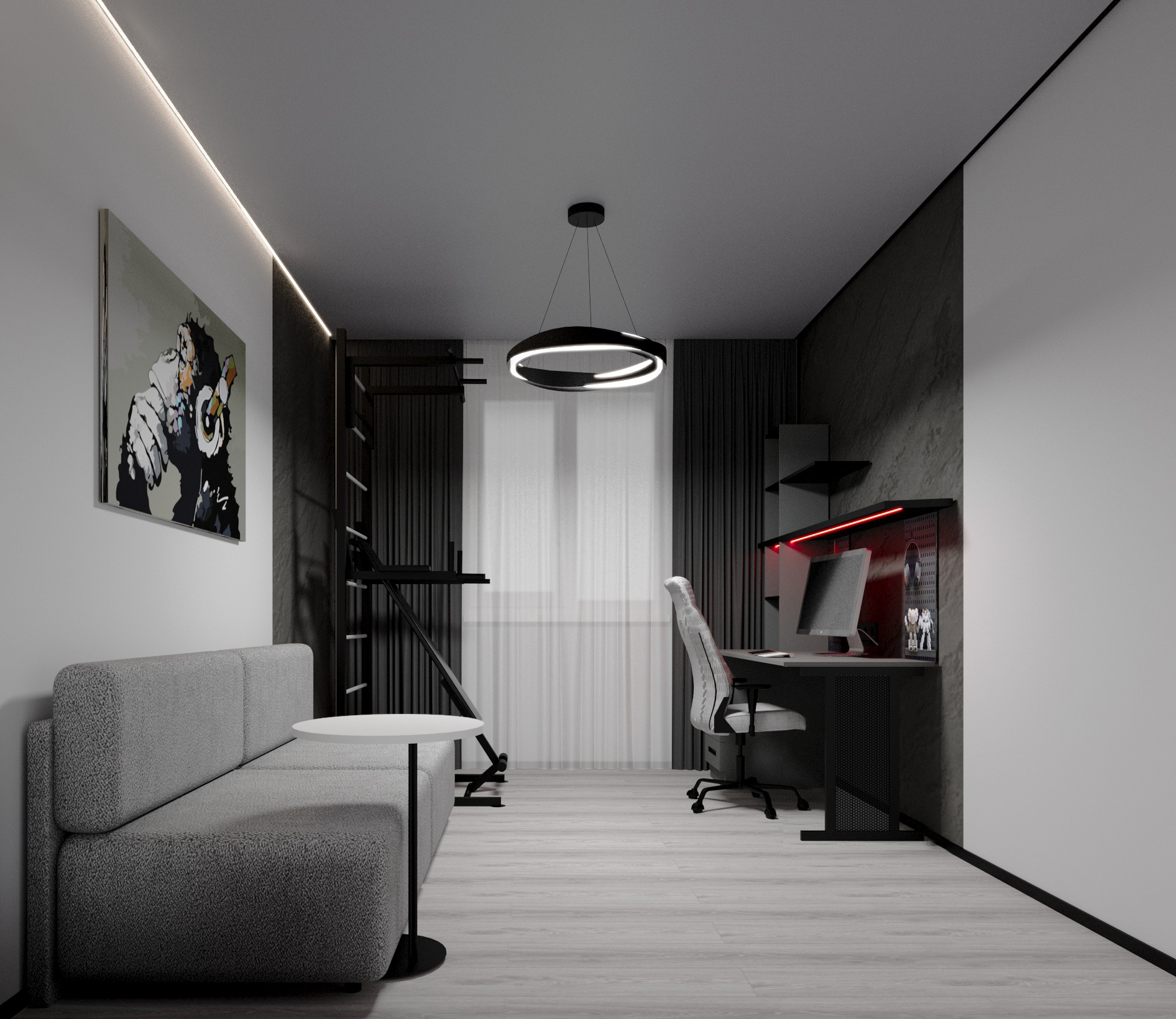 Фото Трикімнатна квартира(кабінет)