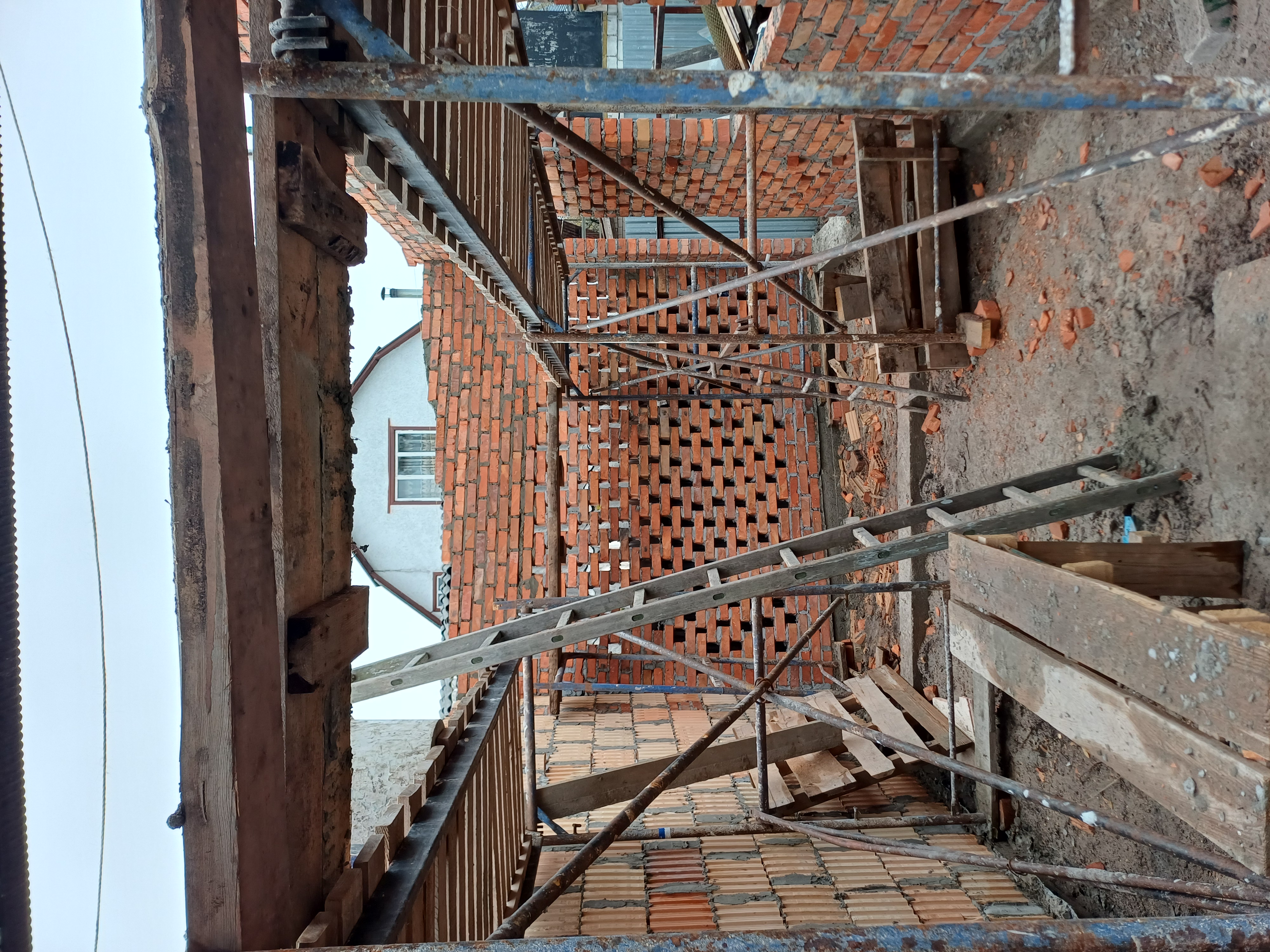 Фото Будівництво хозблоку.