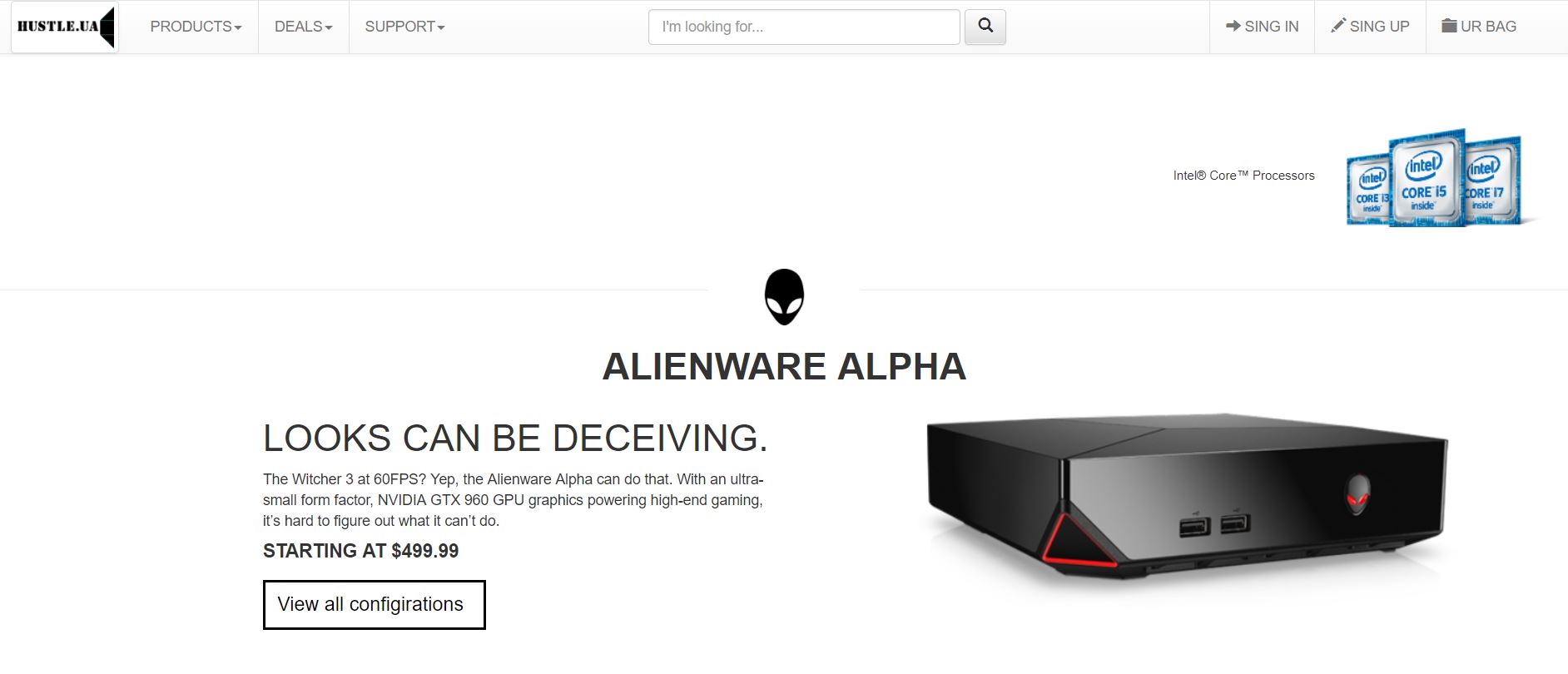 Фото Online store of computer technics design.