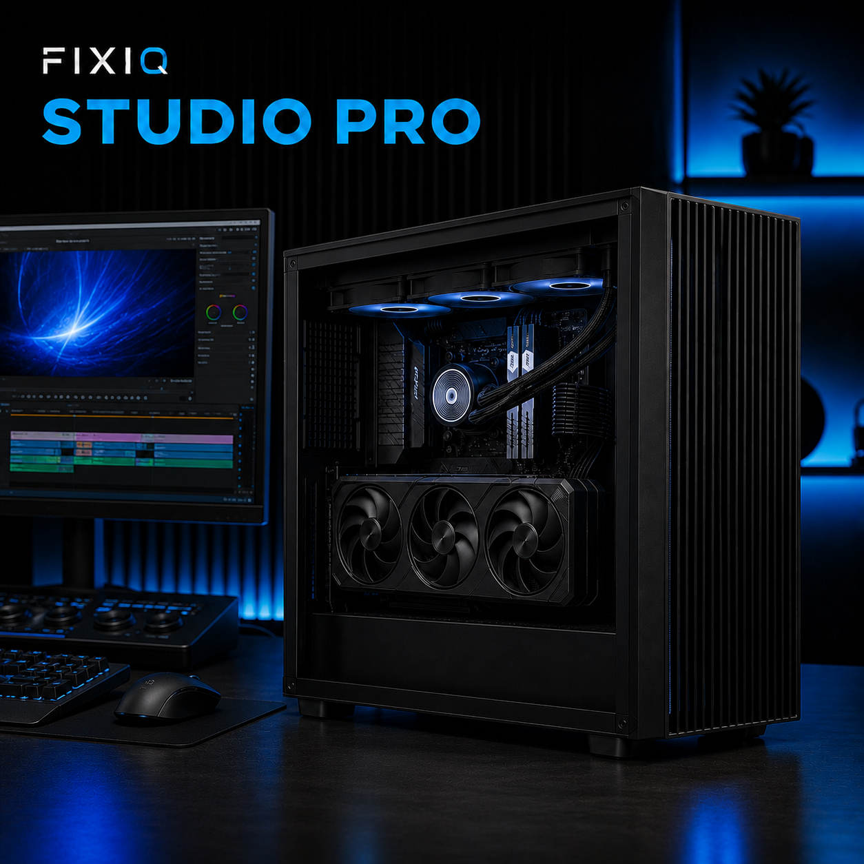 Фото AMD Ryzen 9 9950X
GeForce RTX 5080 16 ГБ
ASUS ProArt X870E-Creator WiFi
Kingston FURY Renegade 96 ГБ, 2×48 DDR5
Samsung 990 PRO 4 ТБ
Arctic Liquid Freezer III 420
be quiet! Straight Power 12, 1200 Вт, Platinum
ASUS ProArt PA602

Ryzen 9 9950X имеет 16 ядер и 32 потока и рассчитан на тяжёлые многопоточные рабочие нагрузки.

Назначение: 3D, рендер, 4K/8K-монтаж, архитектура, большие проекты и профессиональная графика.