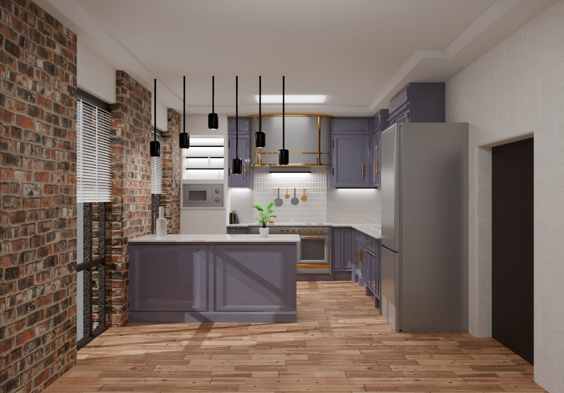 Фото Кухня в Blender