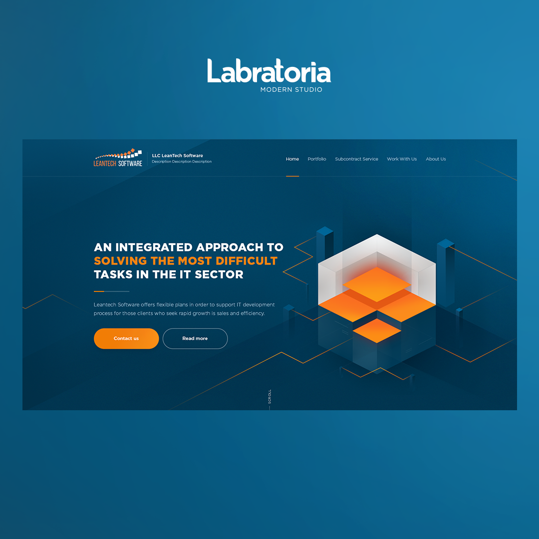 Фото Сайт для компании "LLC LeanTech Software"