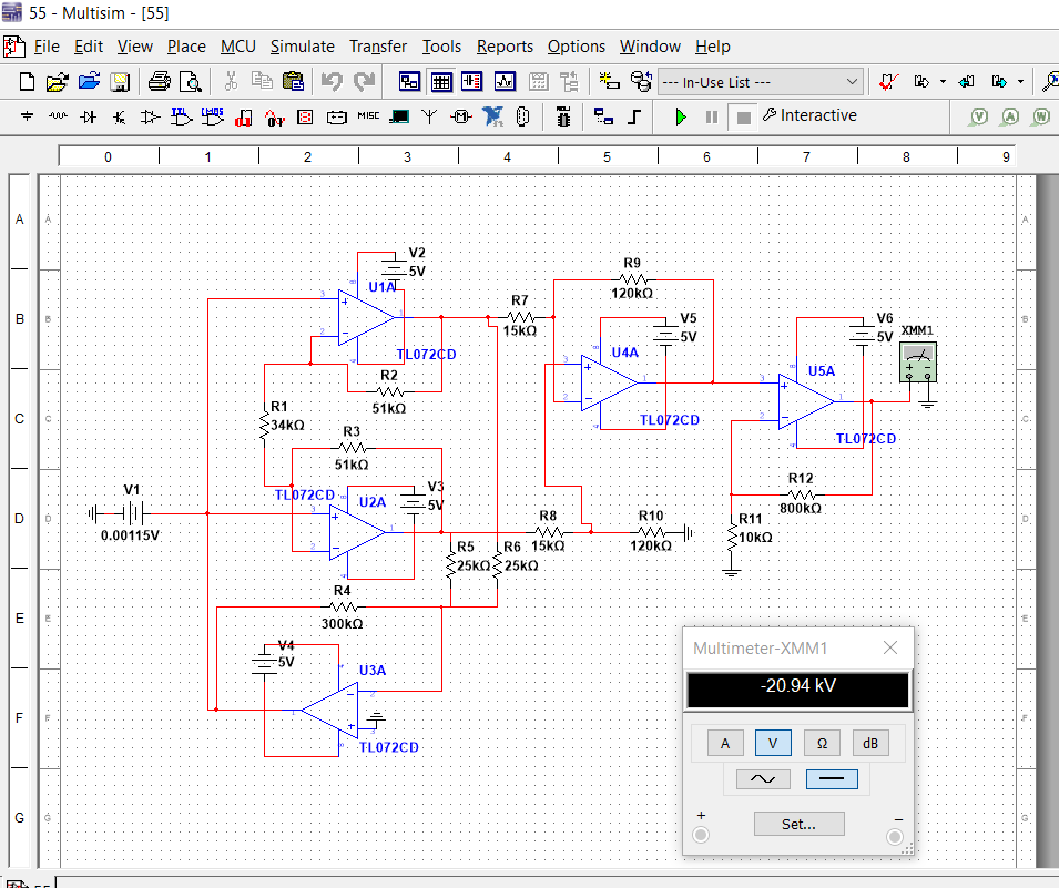 Фото Моделювання в Мультисім