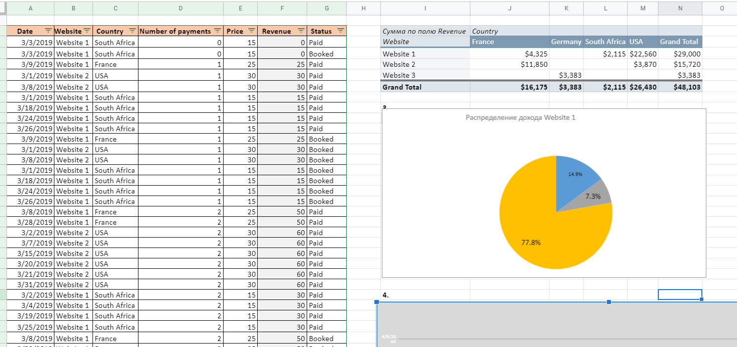 Фото Оказание услуг по работам в Excel, Google Sheets 2