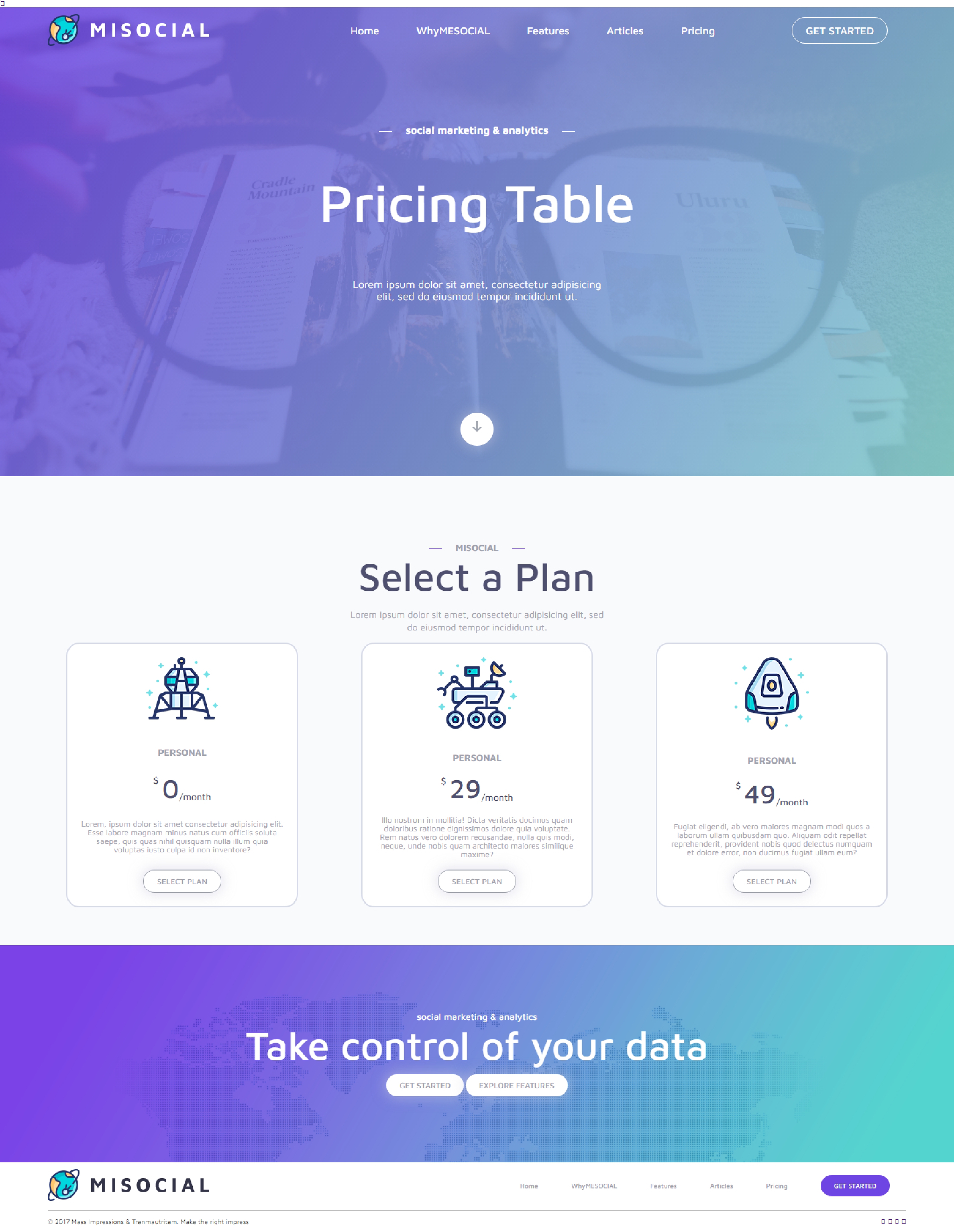 Фото MISOCIAL - Landing page