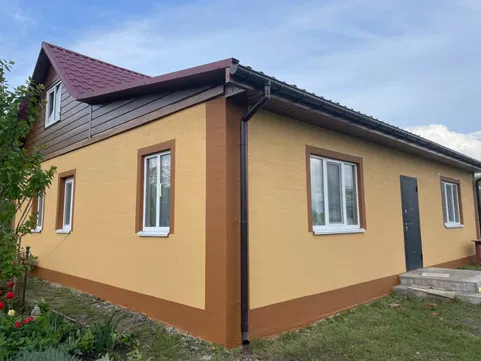 Фото Утеплення пінопластом, декоративна штукатурка, фарбування
