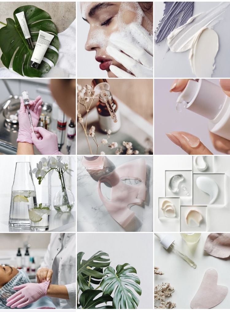 Фото Визуализация ленты Instagram для клиники косметологии.