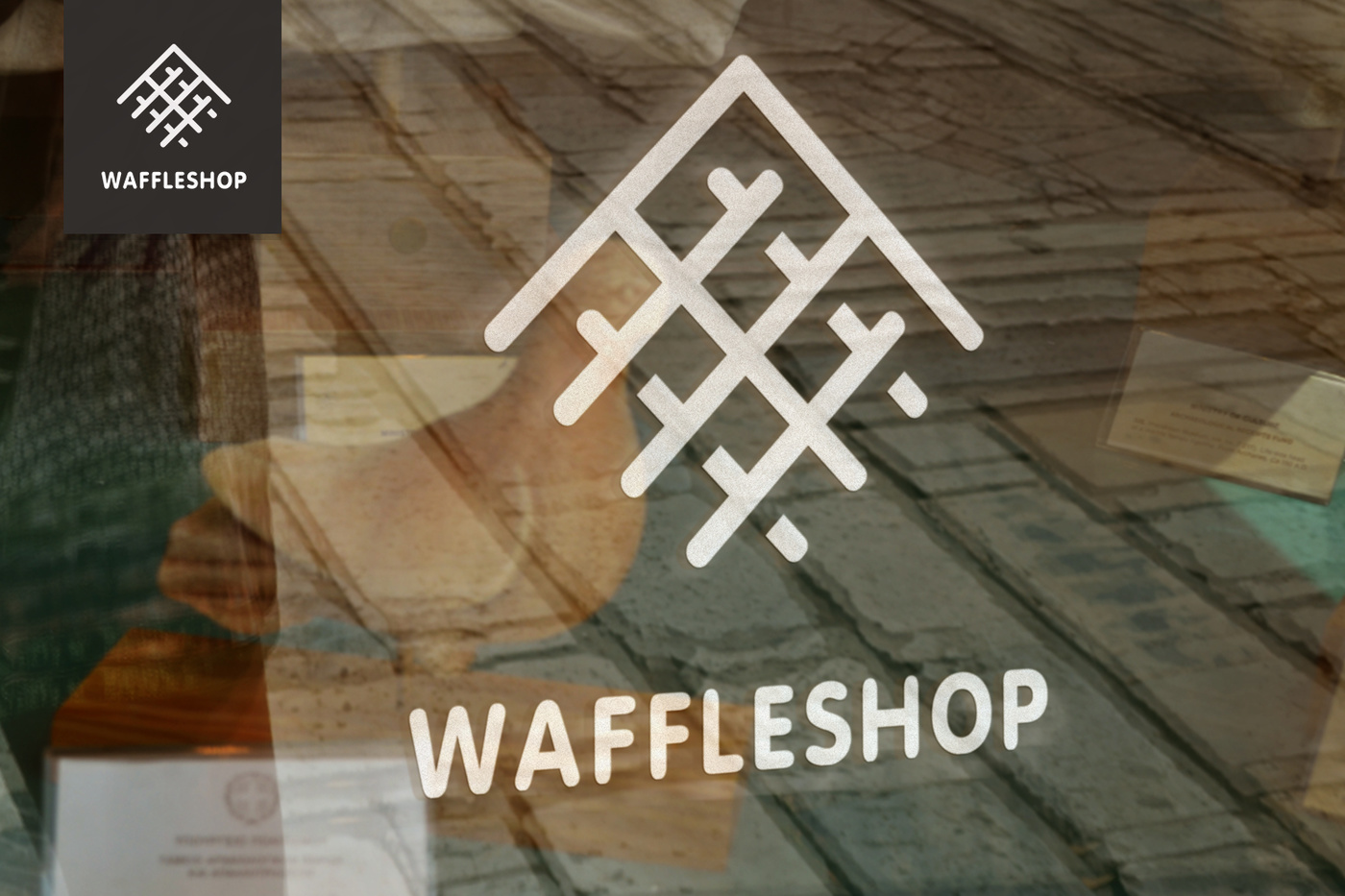 Фото Логотип компании "Waffleshop" - сеть магазинов вафель.