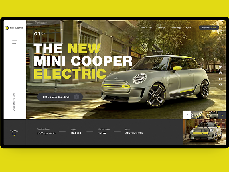 Фото Первая страница сайта Mini 