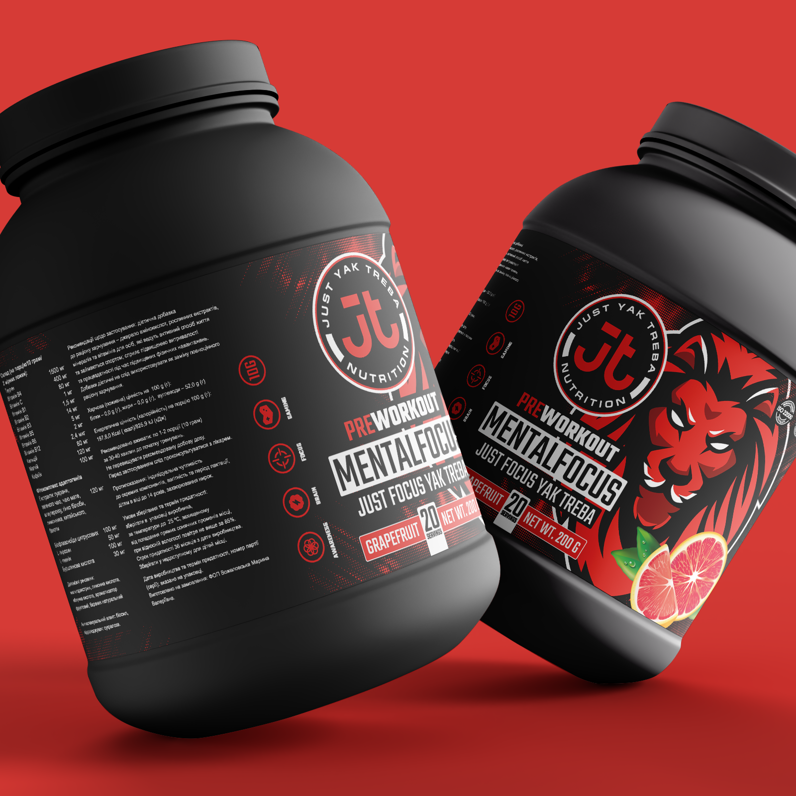 Фото Дизайн наліпки для компанії JT Nutrition