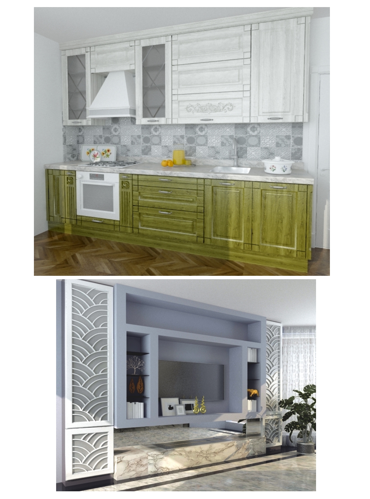 Фото Разработка 3D модели кухни