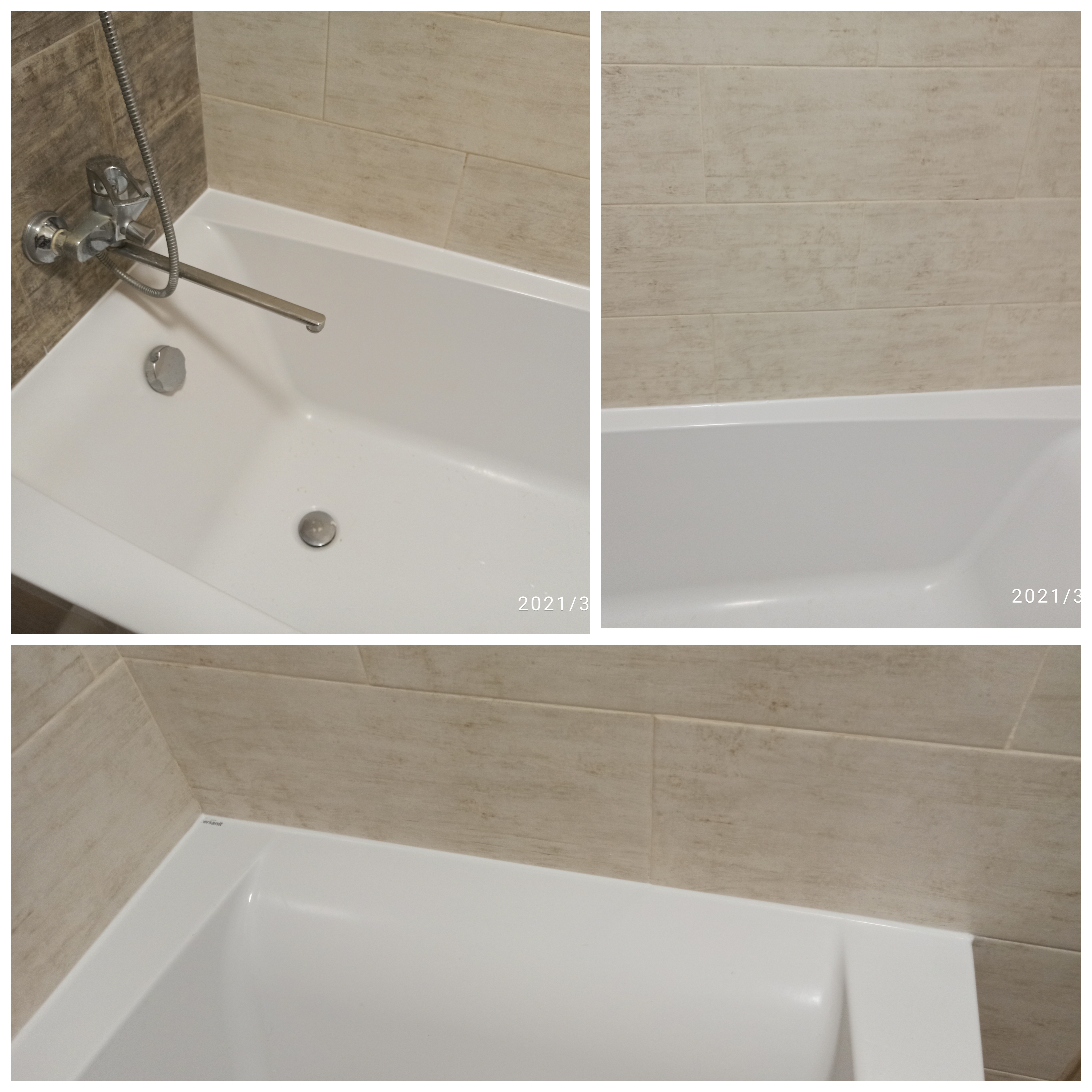 Фото Герметизация стыка ванны с плиткой