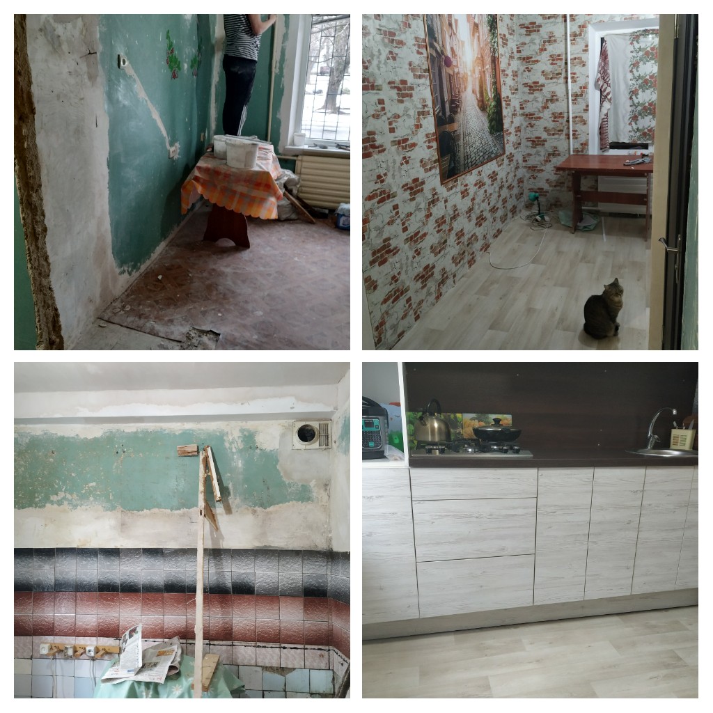 Фото Замена старого кухонного гарнитура на новый по желанию заказчика изготовление две недели