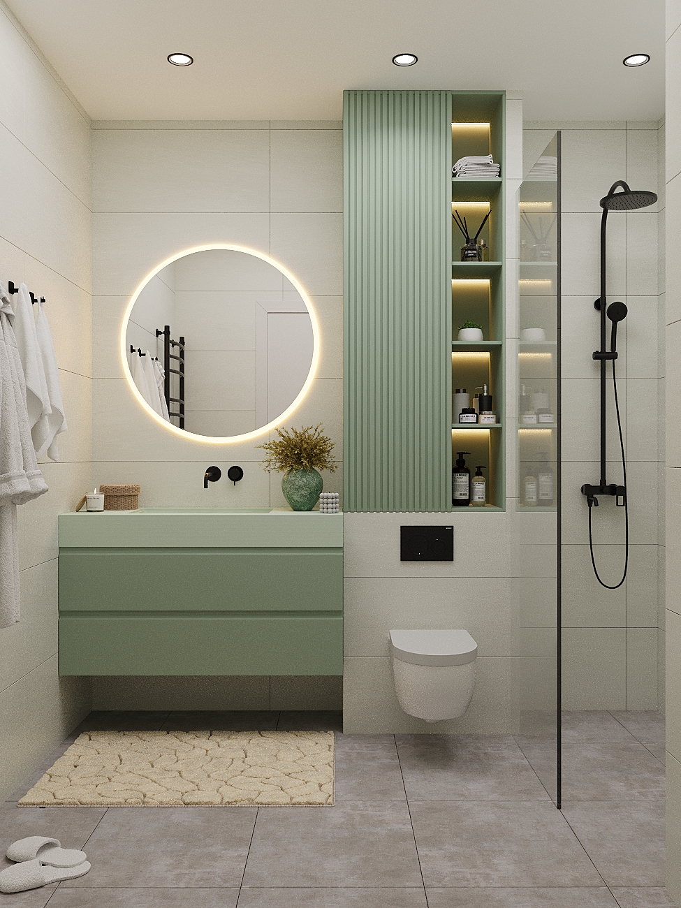 Фото Візуалізація ванної кімнати. Виконано за допомогою 3ds Max + Corona Render. Більше робіт у моєму профілі в інстаграм https://www.instagram.com/tb_3dvisualizer?igsh=dTQ1NDBqcnd0Ymxu
