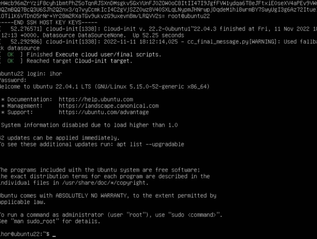 Фото Встановлення "Ubuntu Server 22"