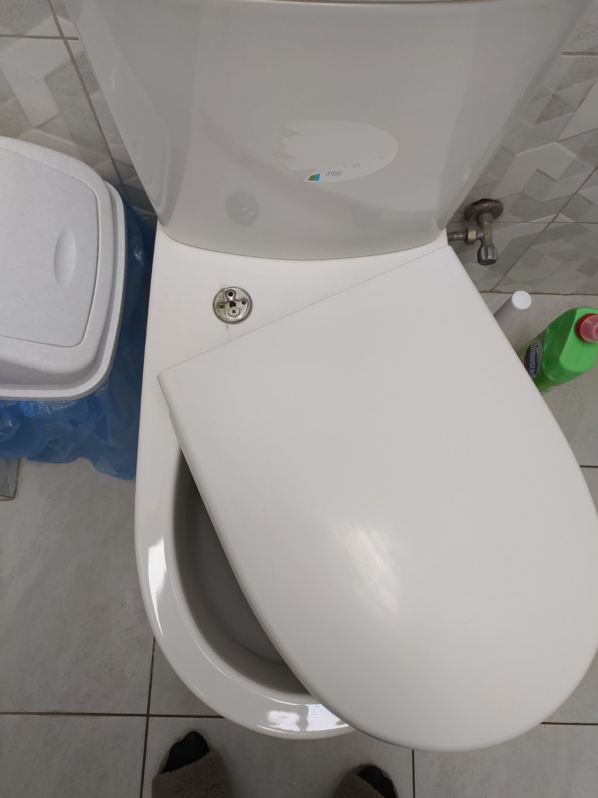 Фото ремонт кришки унітазу.