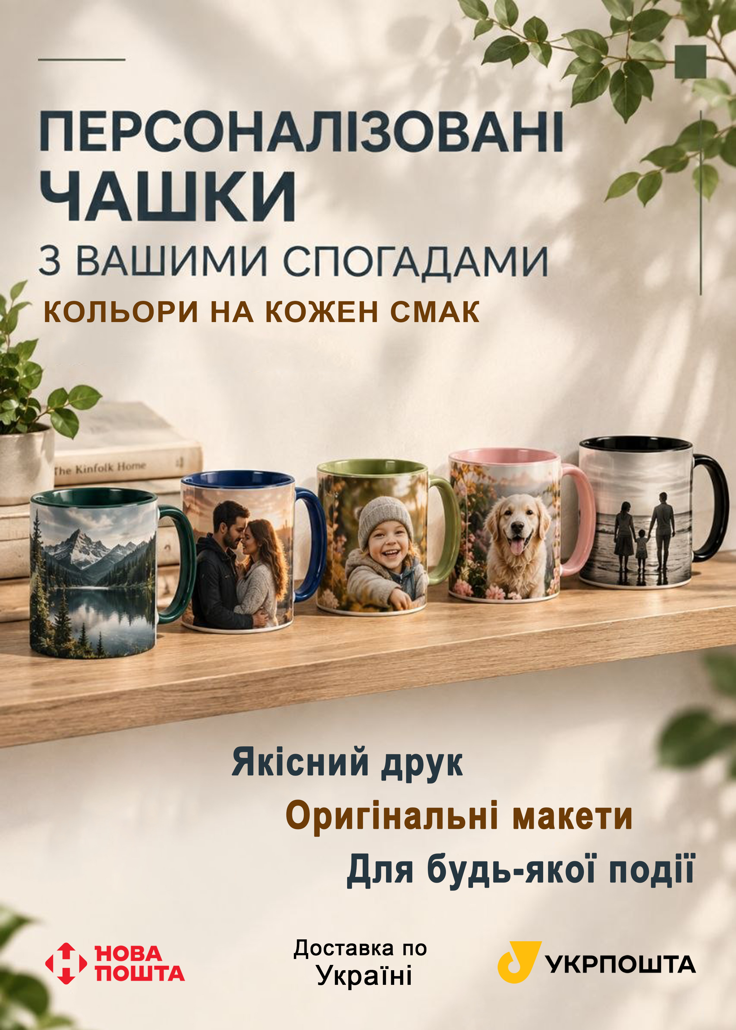 Фото Друк на чашках: білих, кольорових та хамелеон. Виготовлення 1-2 дні.