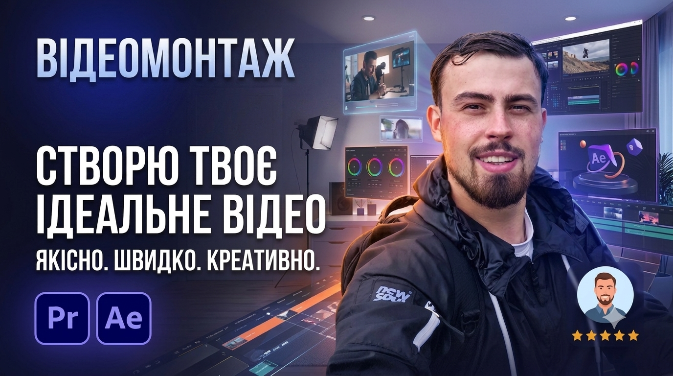 Фото Якісний монтаж відео, Reels/YouTube та анімація 1