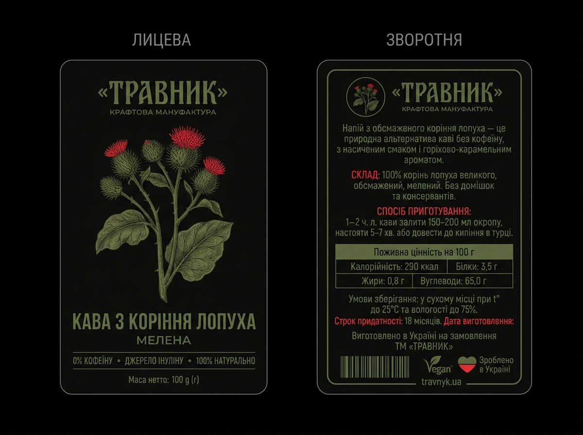 Фото Повністю з нуля розроблена етикетка для продукції
