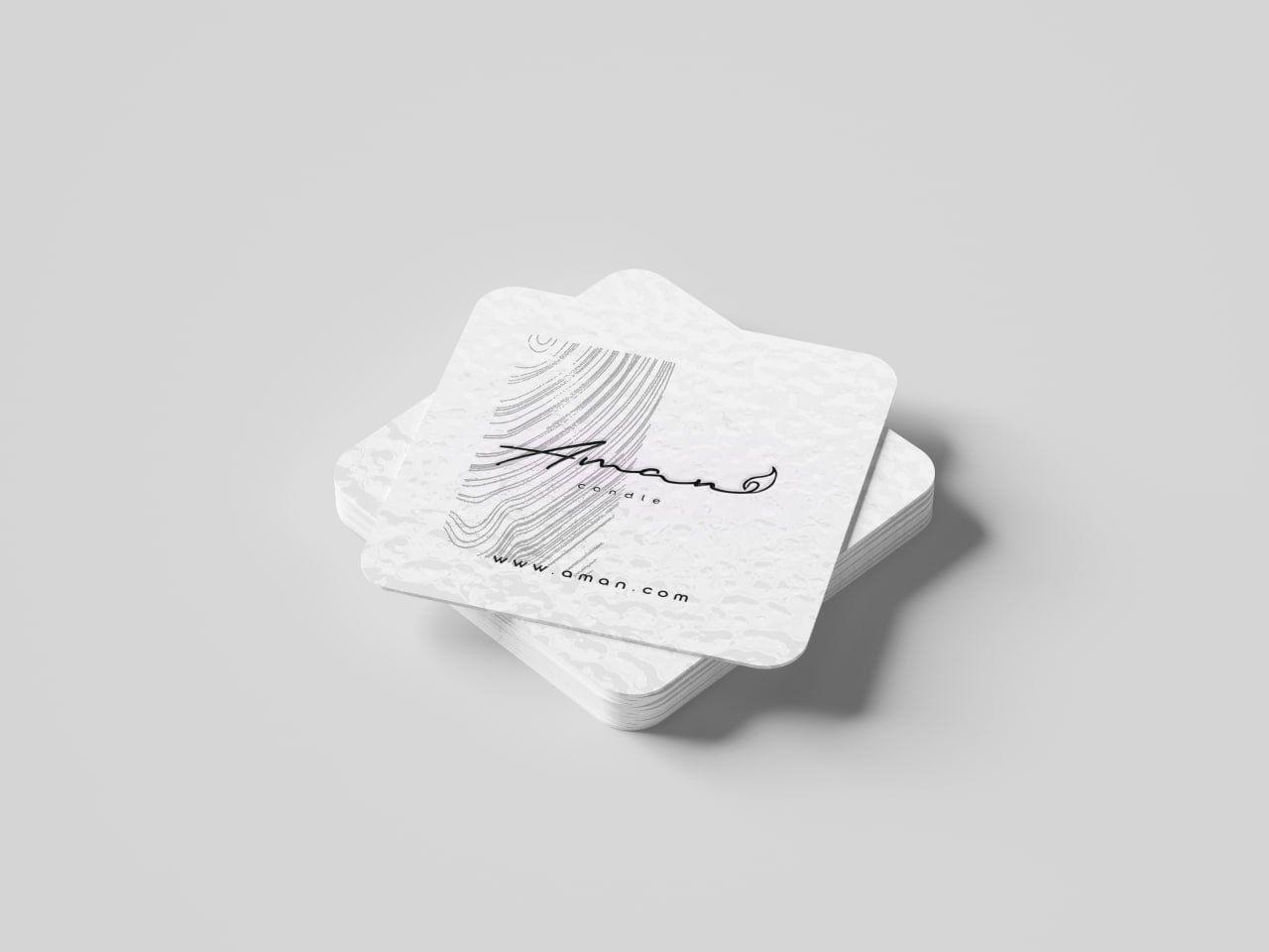 Фото •one-sided business card design 50×50 for handmade candles from AMAN •

односторонній дизайн візитки 50×50 для свічок ручної роботи від AMAN 