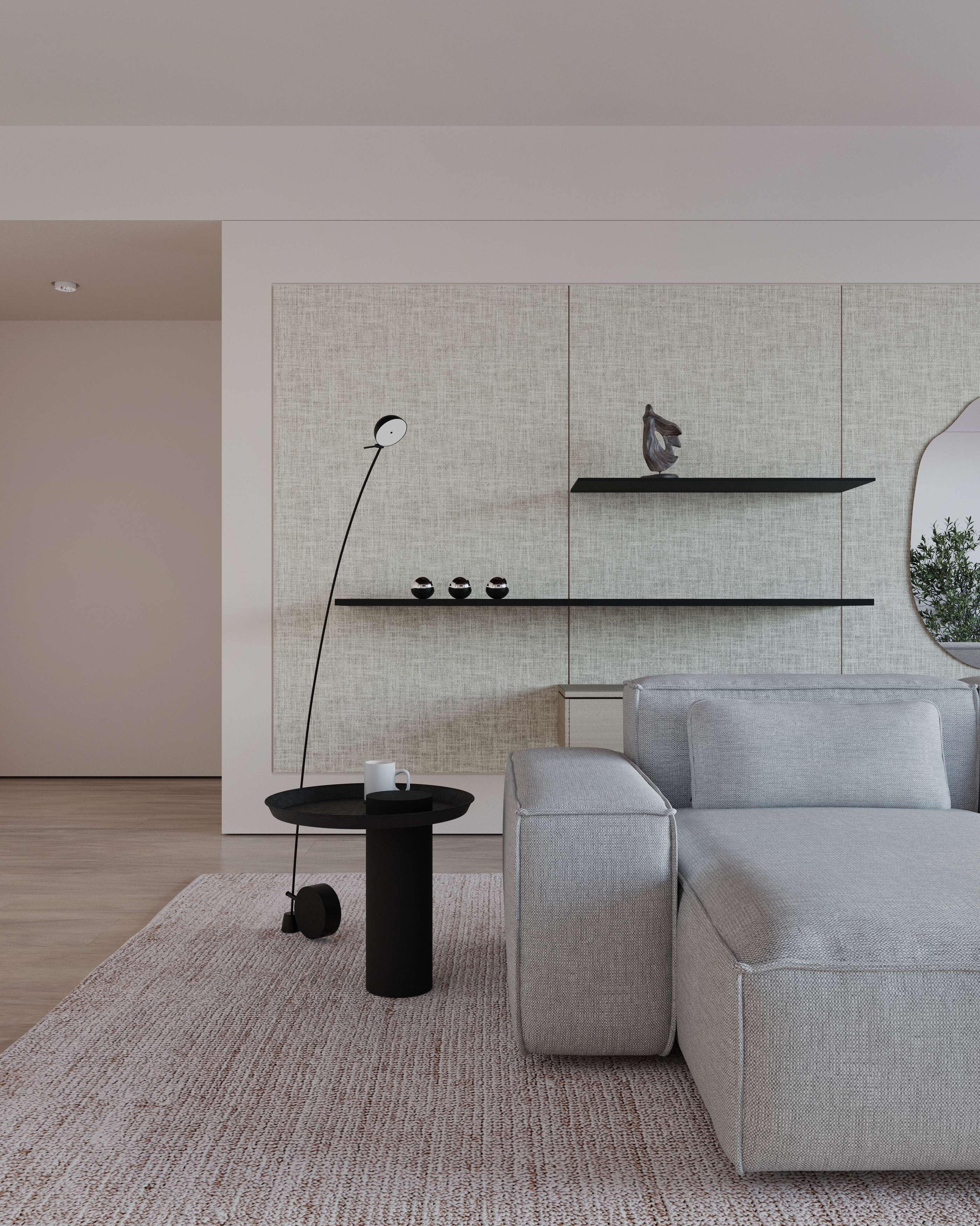 Фото Monochrome Living Room