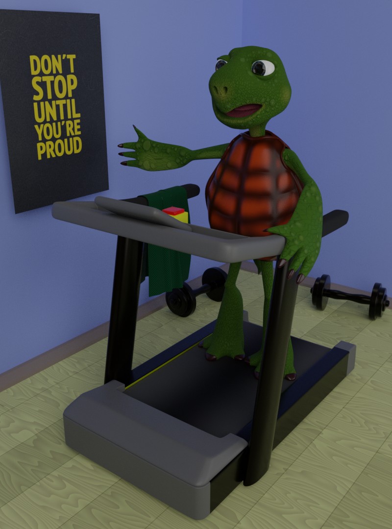 Фото 3D персонаж выполненный в программе Blender
