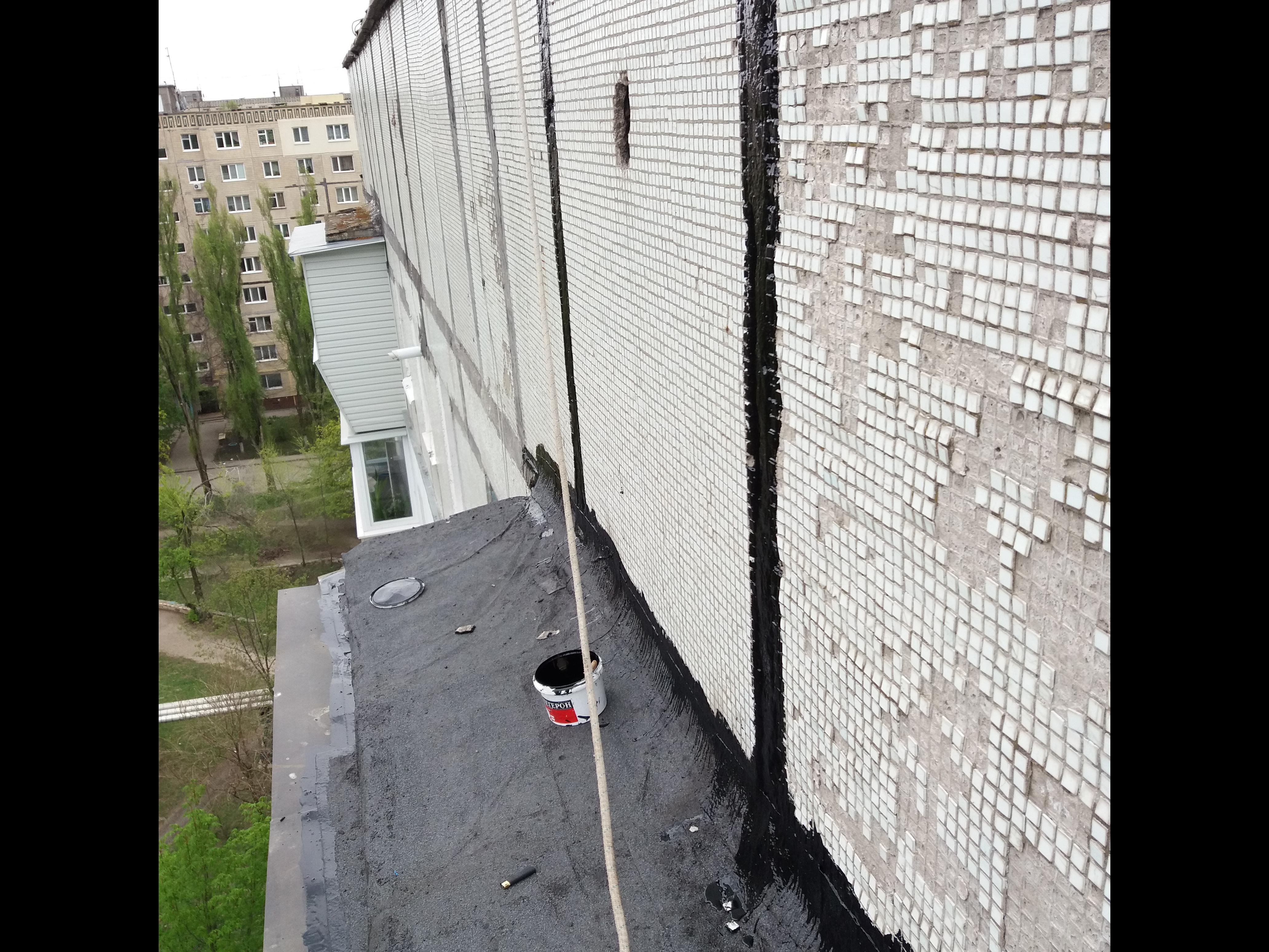 Фото Мягкая кровля балкона