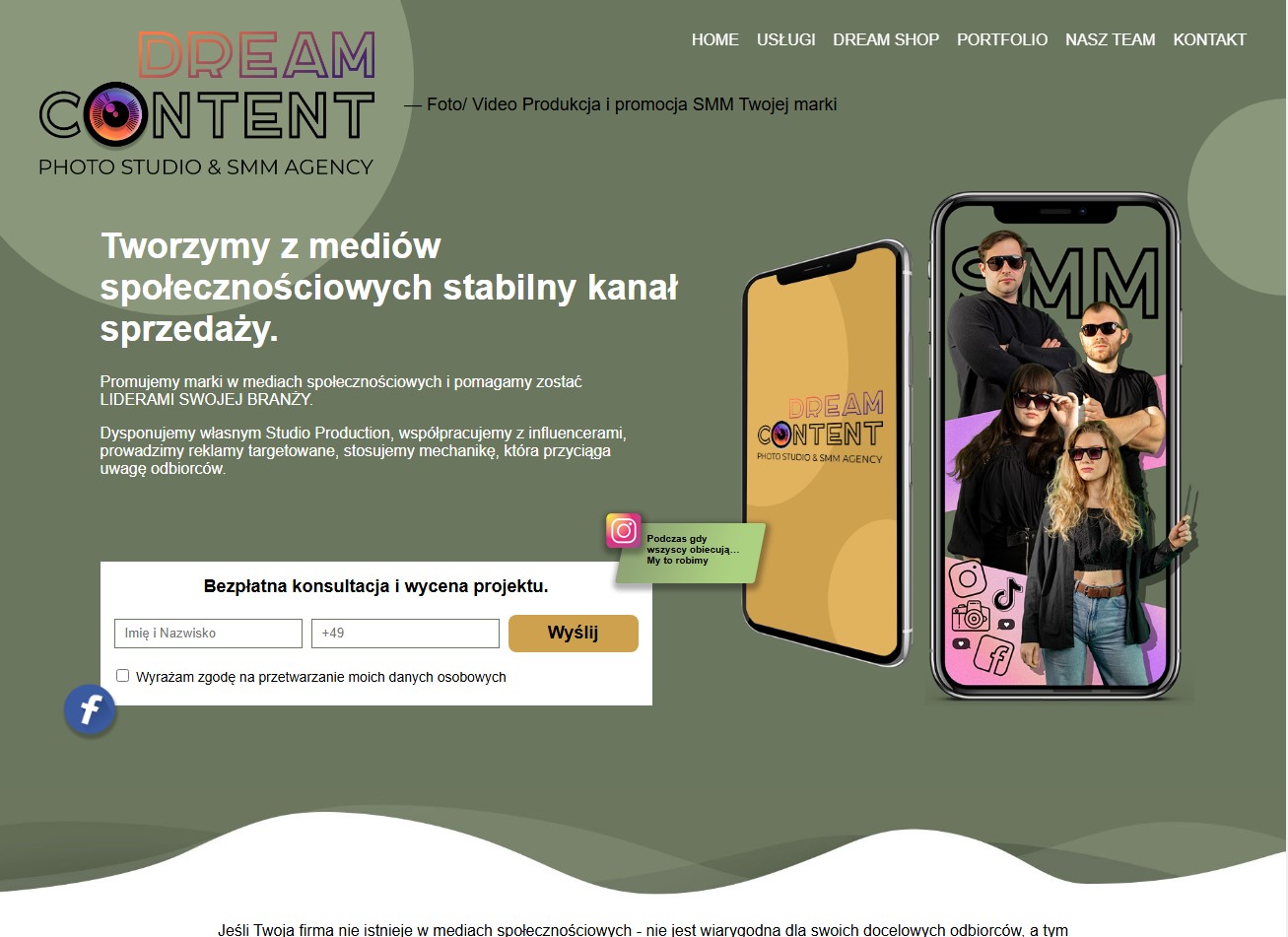Фото сайт dreamcontent