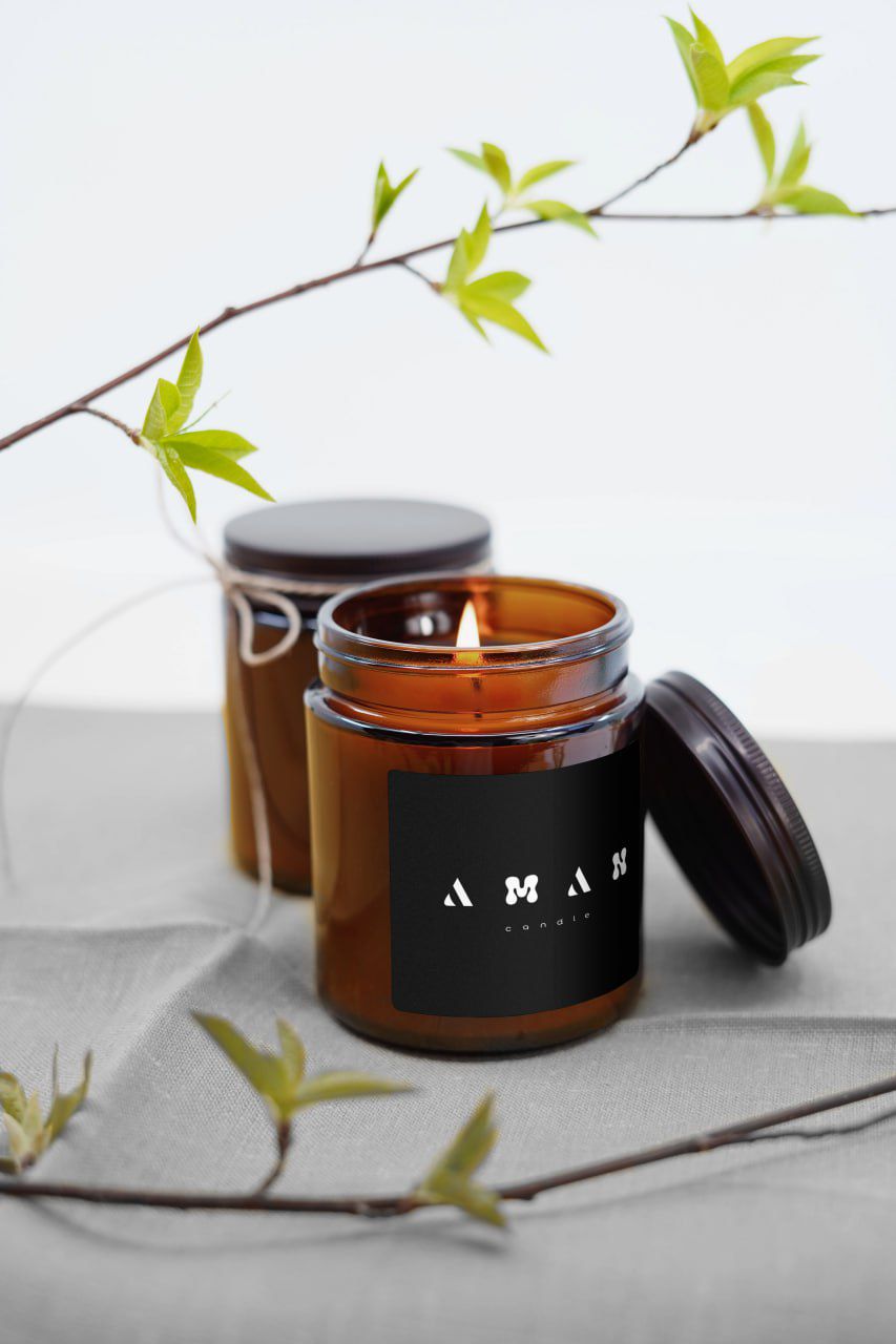 Фото LOGO DESIGN and handmade candle STICKERS by AMAN