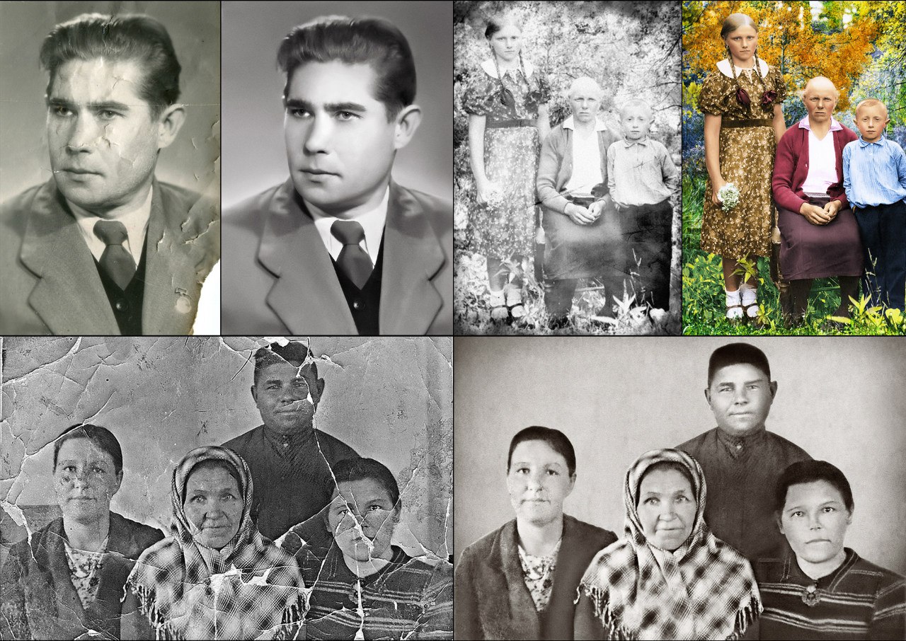 Фото Реставрация и оцветнение фотографий