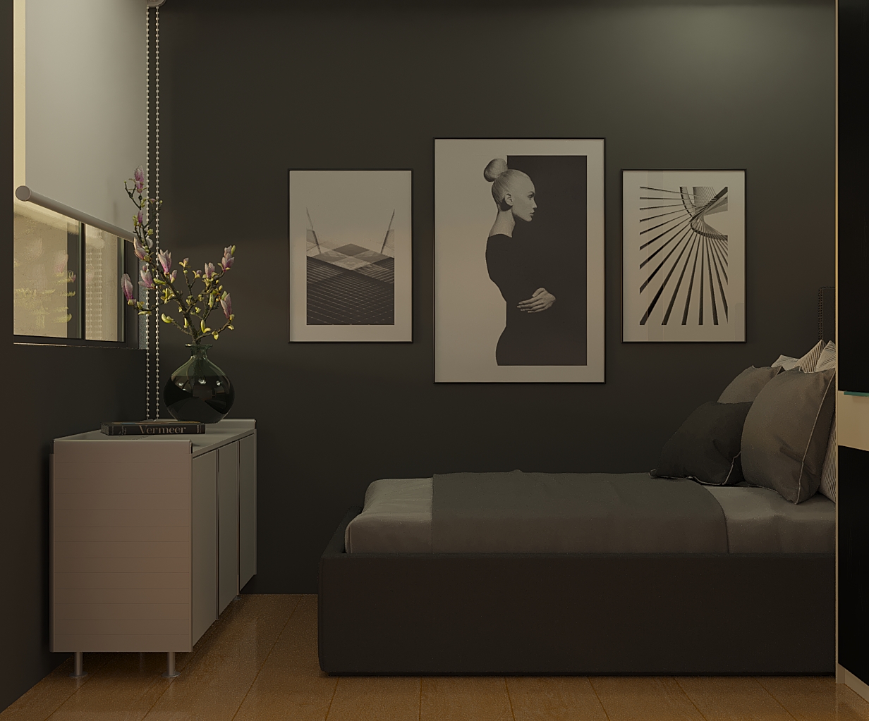 Фото Создание дизайна однокомнатной квартиры и визуализация в 3dsMax. затрачено 7 дней.