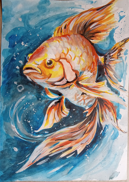 Фото Папір А4, гуаш, робота для уроку дитячої студії