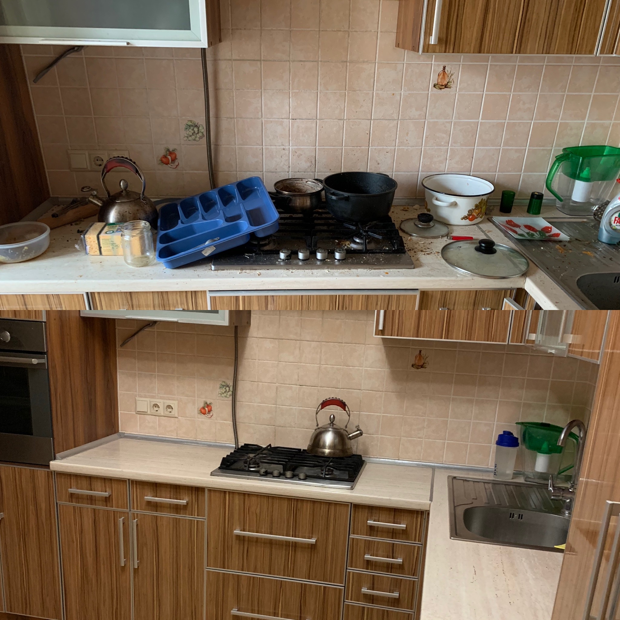 Фото Тщательно отмыта кухня