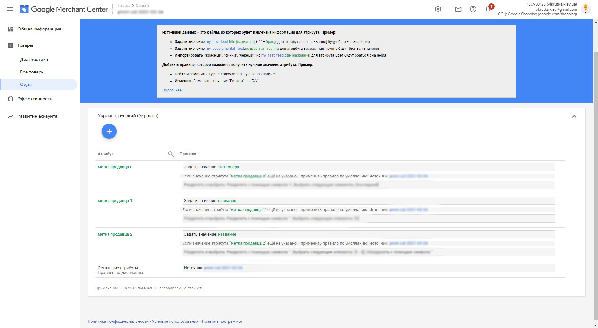 Фото Настройка товарной рекламы (Google Merchant) с выделением и разбиением большого количества товаров по определенным признакам. Для дальнейшей корректировки рекламы отдельно для каждой однотипной группы товаров.