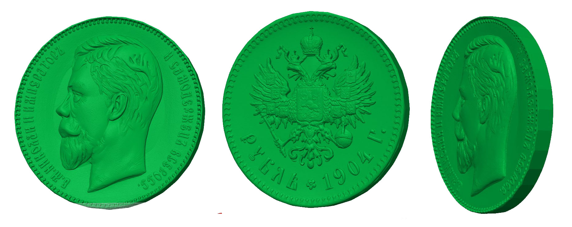 Фото По фотографії замовника виконано 3д модель колекційної монети для ЧПУ/ під 3д друк