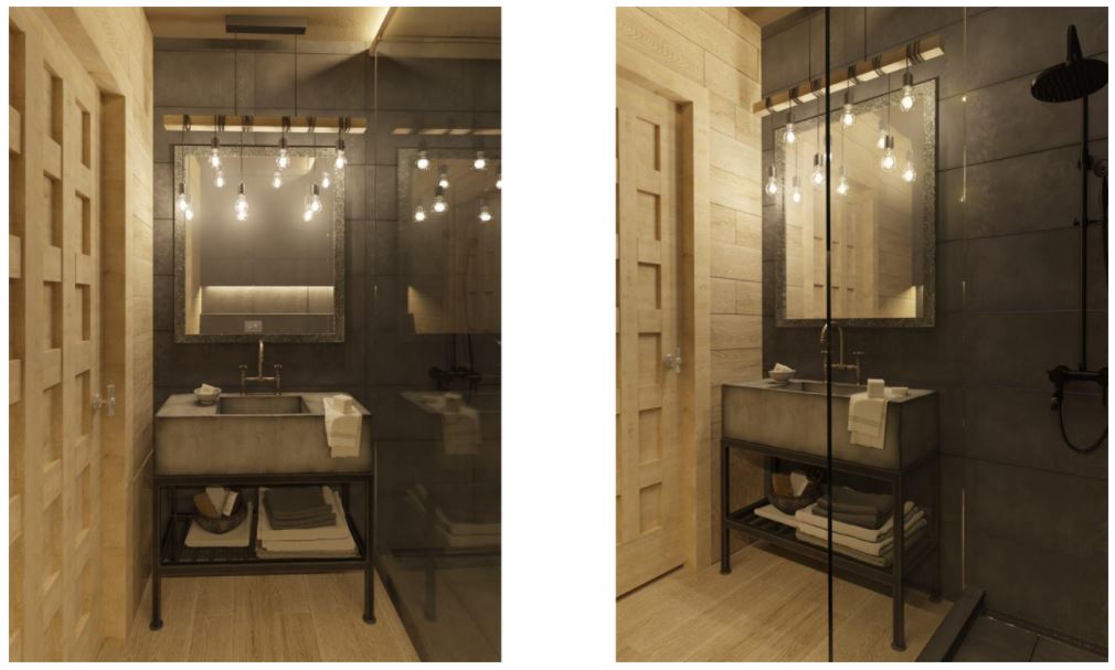 Фото Сан узел в стиле LOFT .
