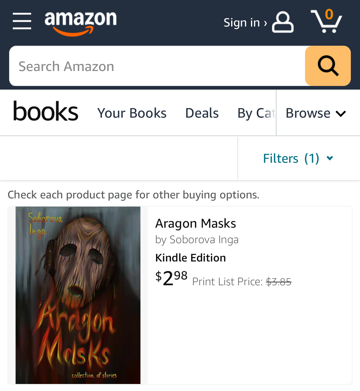 Фото Виконала професійний переклад художньої книги ARAGON MASKS (авторка Inga Soborova) з російської на англійську мову для подальшої публікації та продажу на платформі Amazon (посилання на видання).
Основні завдання:
	•	Повний переклад тексту із збереженням літературного стилю та авторської інтонації;
	•	Адаптація культурних та мовних особливостей для англомовної аудиторії;
	•	Підготовка тексту до публікації (редагування та фінальна вичитка);
	•	Узгодження перекладацьких рішень з авторкою.
Проєкт успішно завершено. Книга опублікована в англомовному сегменті Amazon.
