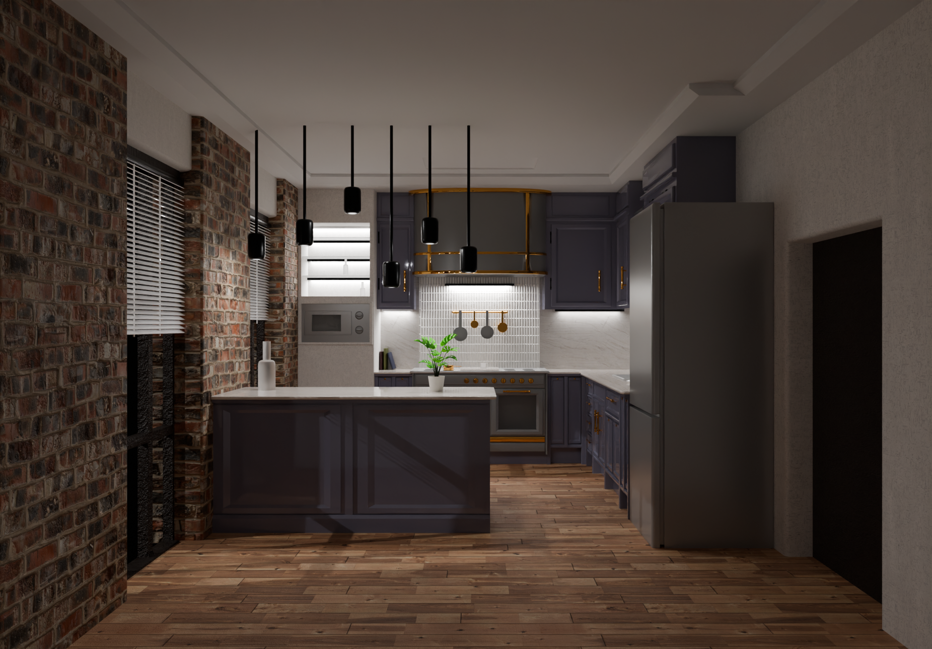 Фото Кухня в Blender