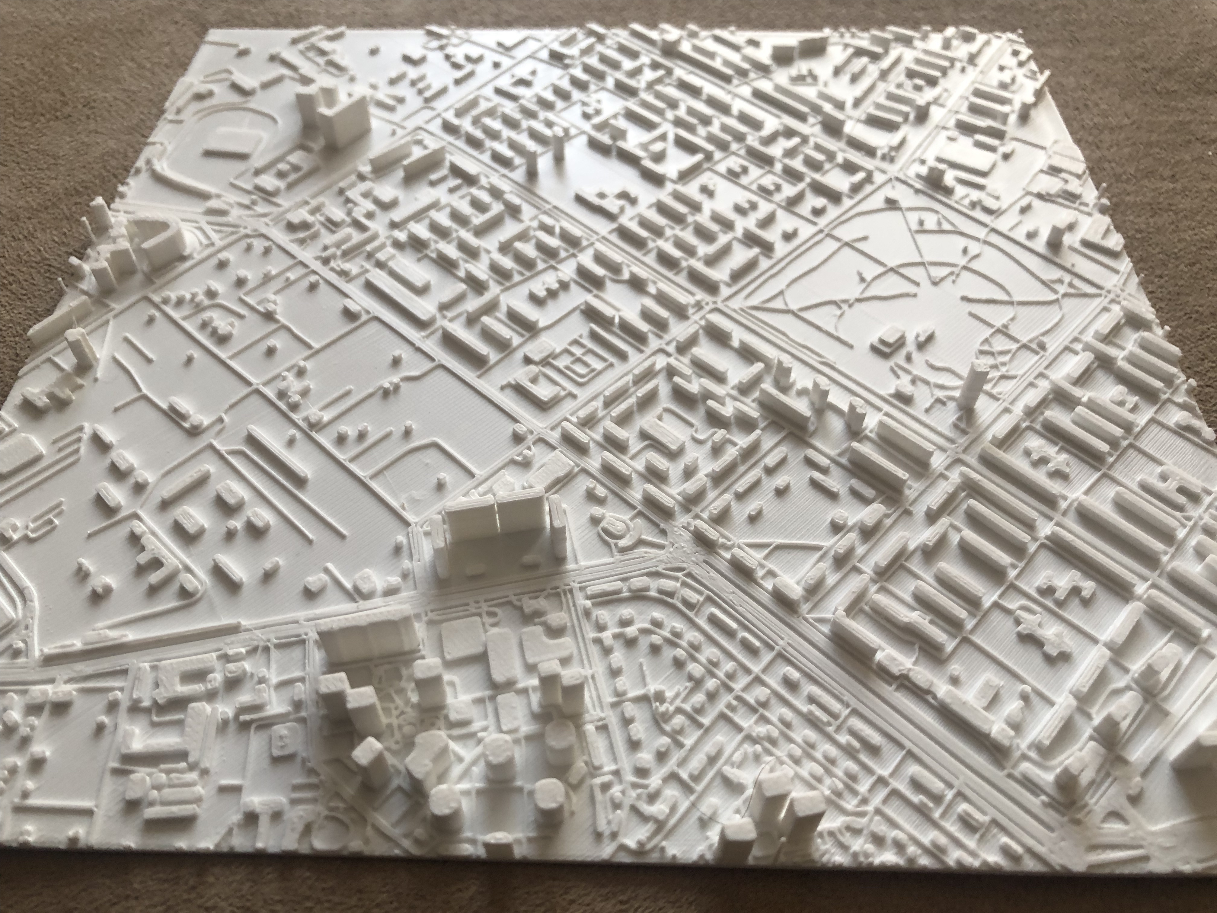 Фото 3D модель карти міста на замовлення. 