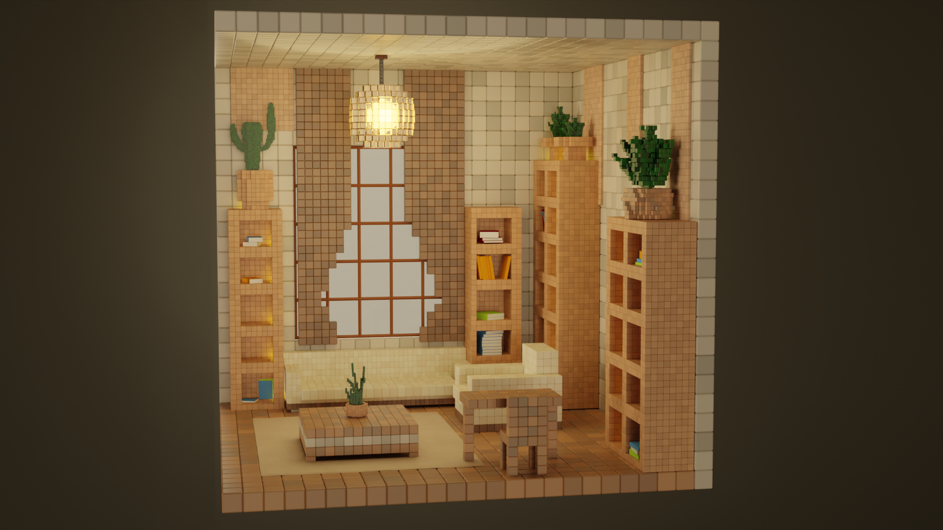 Фото Інтер'єр кімнати voxel art
на заказ