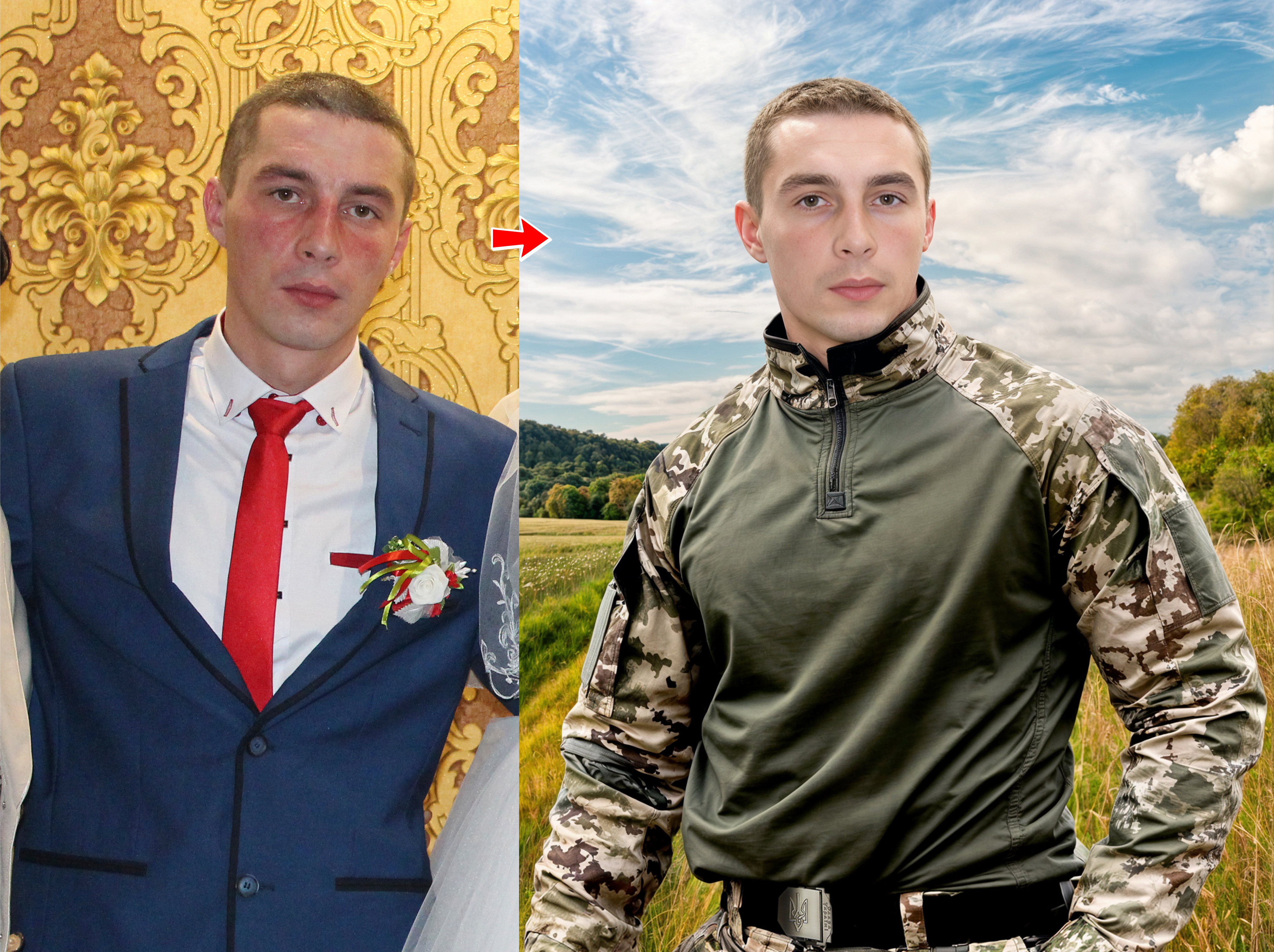 Фото Обробка фотографій на пам’ятник військовим 1